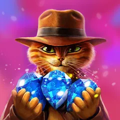 Взлом Indy Cat: Match 3 Adventure  [МОД Много монет] - полная версия apk на Андроид