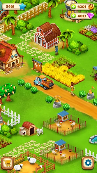 Country Valley Farming Game (Парадайз Хей Фарм Айленд)  [МОД Mega Pack] Screenshot 3