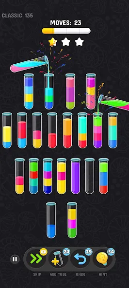 Color Water Sort Puzzle Games (Цветные игры сортировки воды)  [МОД Unlimited Money] Screenshot 3