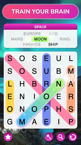 Word Search - Word Puzzle Game  [МОД Много денег] Screenshot 2