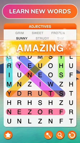 Word Search - Word Puzzle Game  [МОД Много денег] Screenshot 3