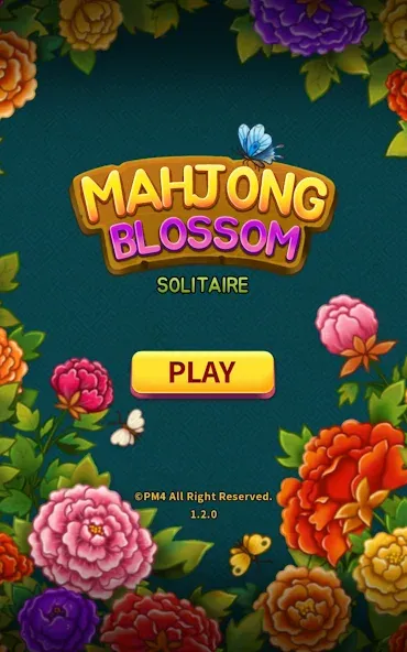 Mahjong Blossom Solitaire  [МОД Unlocked] Screenshot 1