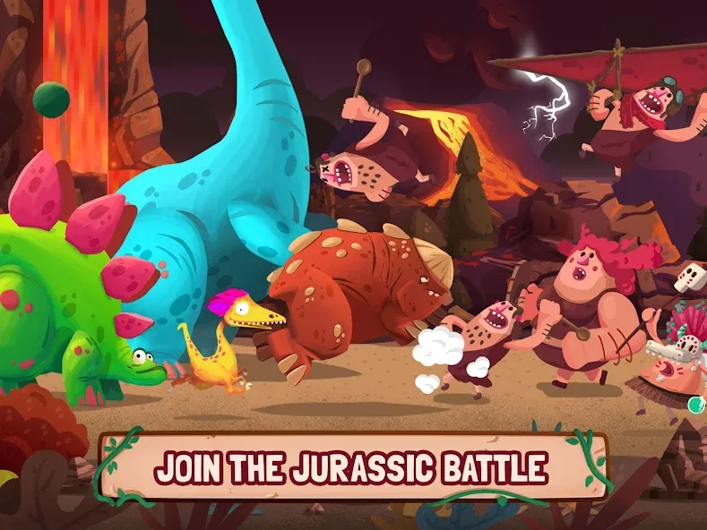 Dino Bash: Dinosaur Battle (Дино Баш)  [МОД Menu] Screenshot 5