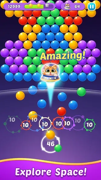 Bubble Shooter Gem Puzzle Pop (Бабл Шутер Драгоценный камень)  [МОД Unlocked] Screenshot 4