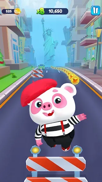 Piggy Panda Run: Fun Game  [МОД Menu] Screenshot 2