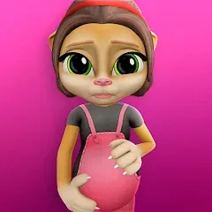 Взлом Pregnant Talking Cat Emma  [МОД Много монет] - последняя версия apk на Андроид