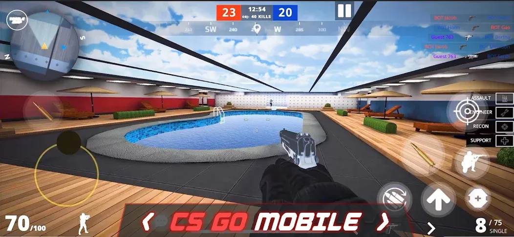 Epic Battle CS:FPS Mobile Game  [МОД Много монет] Screenshot 1