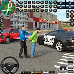 Взлом City Police Car Driving Games  [МОД Много денег] - стабильная версия apk на Андроид