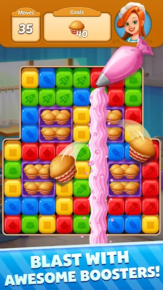 Sweet Cube Blast (Свит Кьюб Бласт)  [МОД Unlimited Money] Screenshot 4