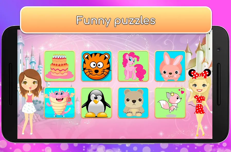 Kids Games for Girls. Puzzles  [МОД Бесконечные деньги] Screenshot 2