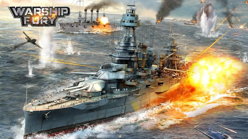 Warship Fury  [МОД Menu] Screenshot 1