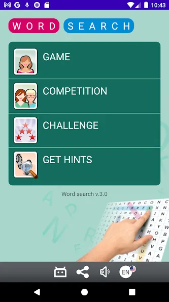 Word search (Сопа де летрас)  [МОД Бесконечные деньги] Screenshot 1