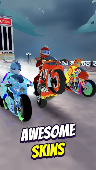 Wild Wheels: Bike Racing (Уайлд Вилз)  [МОД Бесконечные монеты] Screenshot 3