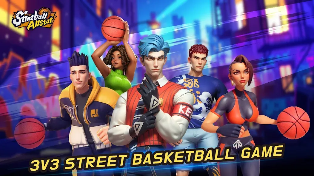 Streetball Allstar (тритбол Оллстар)  [МОД Бесконечные деньги] Screenshot 1