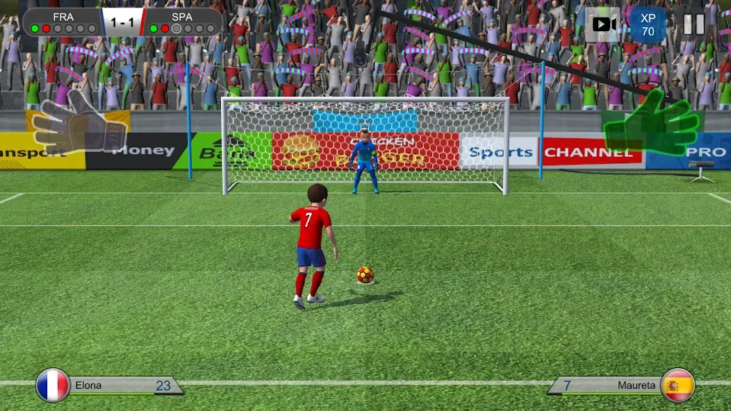 Pro Kick Soccer (Про Кик Сокер)  [МОД Mega Pack] Screenshot 1