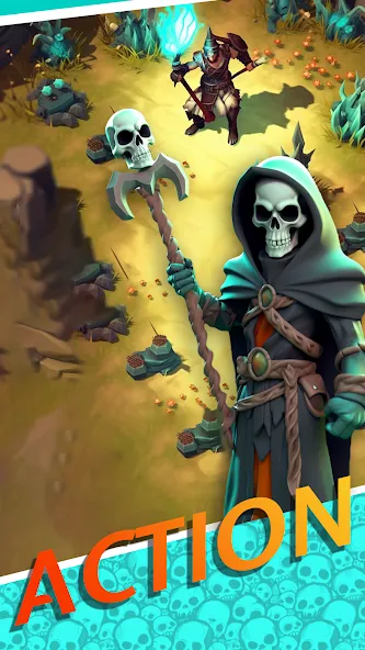 Necromancer Hero: Skeletons 3D (Некромантгерой)  [МОД Меню] Screenshot 1