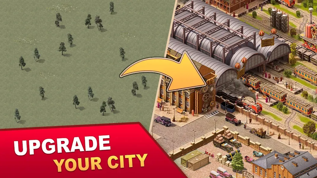 Steam City: Town building game (Стим Сити)  [МОД Menu] Screenshot 1