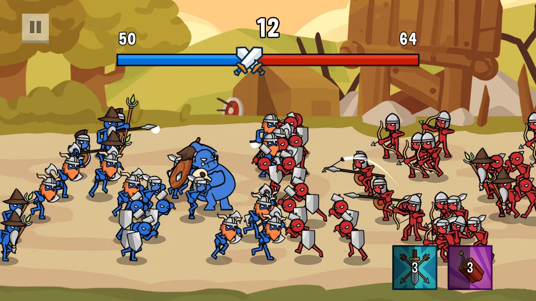 Stick Battle: War of Legions (Стик битва)  [МОД Все открыто] Screenshot 1