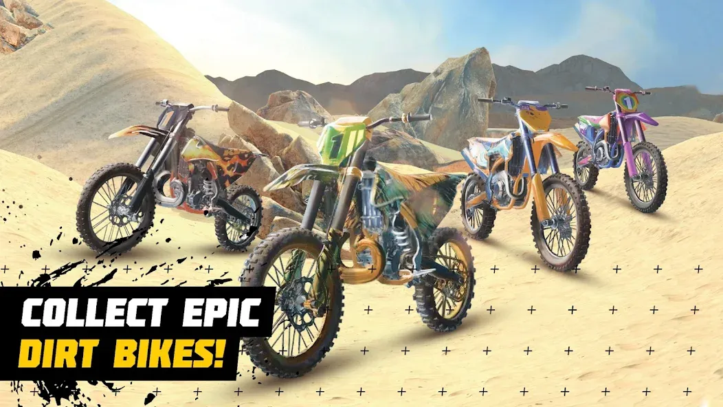 Dirt Bike Unchained: MX Racing (Дерт Байк Анчейнд)  [МОД Бесконечные деньги] Screenshot 1