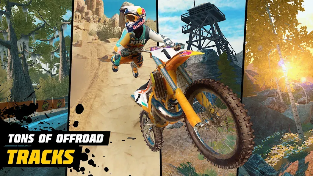 Dirt Bike Unchained: MX Racing (Дерт Байк Анчейнд)  [МОД Бесконечные деньги] Screenshot 2