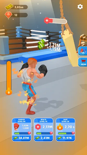 Tap Punch - 3D Boxing (Тап Панч)  [МОД Много денег] Screenshot 1