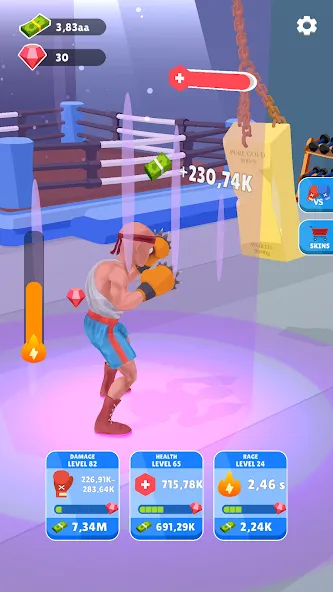 Tap Punch - 3D Boxing (Тап Панч)  [МОД Много денег] Screenshot 3