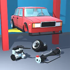 Взломанная Retro Garage - Car Mechanic  [МОД Mega Pack] - полная версия apk на Андроид