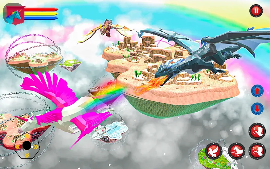 Flying Unicorn Pegasus Games  [МОД Все открыто] Screenshot 1