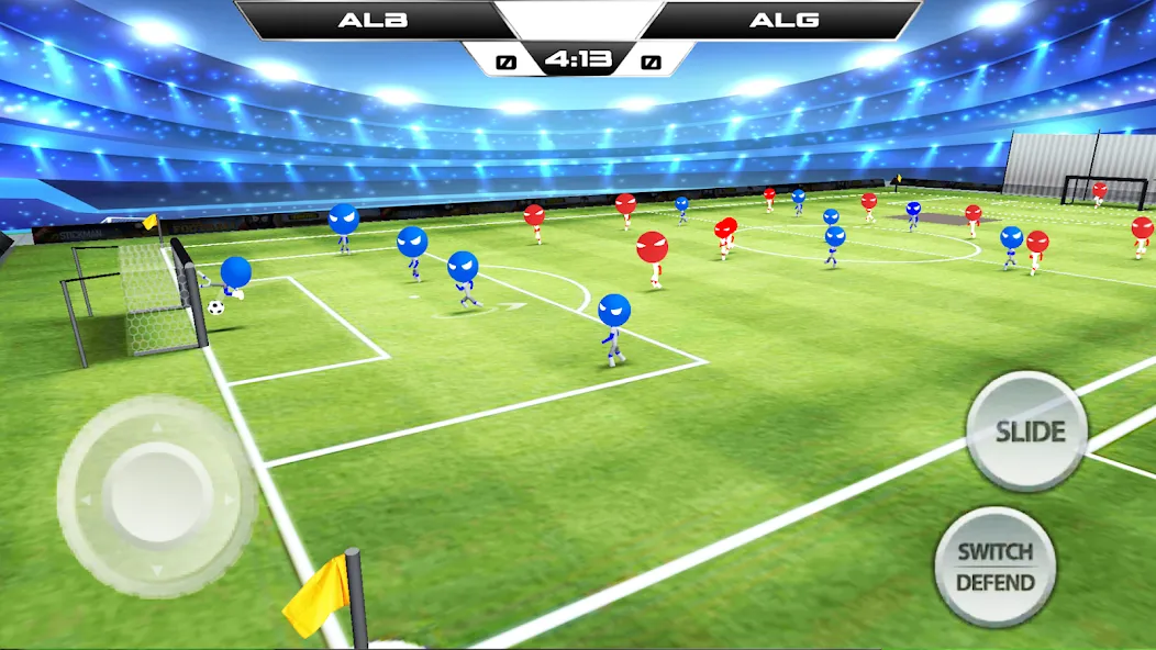 Stickman Soccer Football Game  [МОД Много денег] Screenshot 2