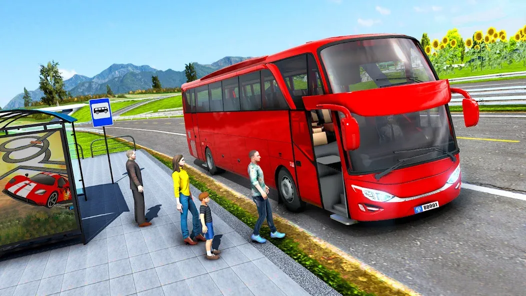 Highway Bus Simulator Bus Game  [МОД Unlocked] Screenshot 2