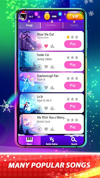 Magic Pink Tiles: Piano Game (Магические розовые плитки)  [МОД Меню] Screenshot 3