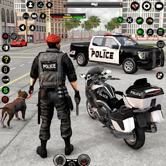 Взлом US Police Car Parking - King  [МОД Много денег] - полная версия apk на Андроид