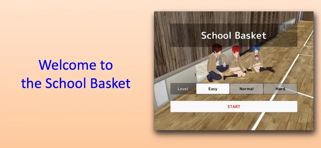 School Basket (Школьная корзина)  [МОД Много монет] Screenshot 1