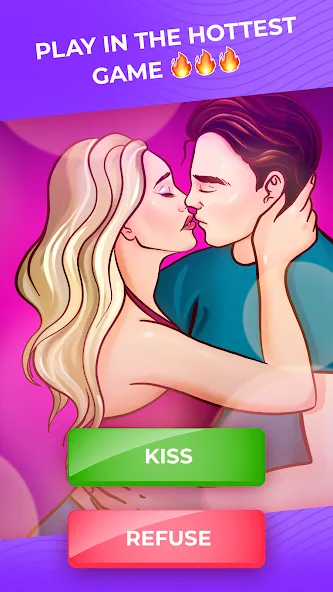 Kiss Me: Kissing Games 18+ (Кисс Ми)  [МОД Бесконечные деньги] Screenshot 1