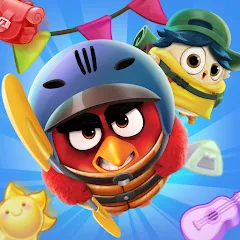 Взломанная Angry Birds Match 3 (Энгри Бердс Матч 3)  [МОД Unlimited Money] - полная версия apk на Андроид