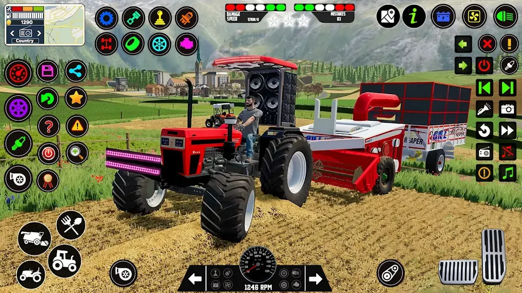 Indian Tractor Farming Games  [МОД Все открыто] Screenshot 2