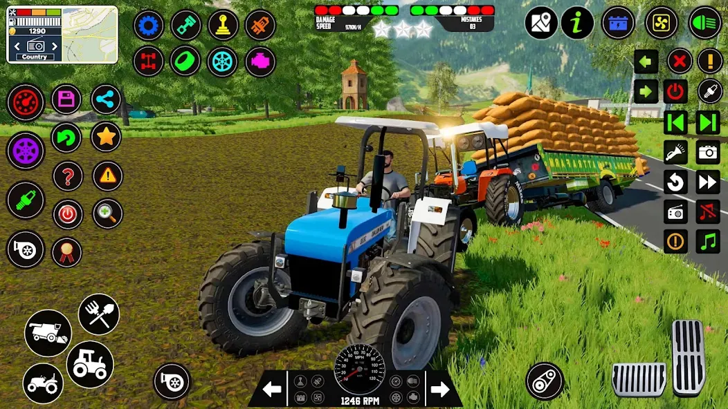 Indian Tractor Farming Games  [МОД Все открыто] Screenshot 4