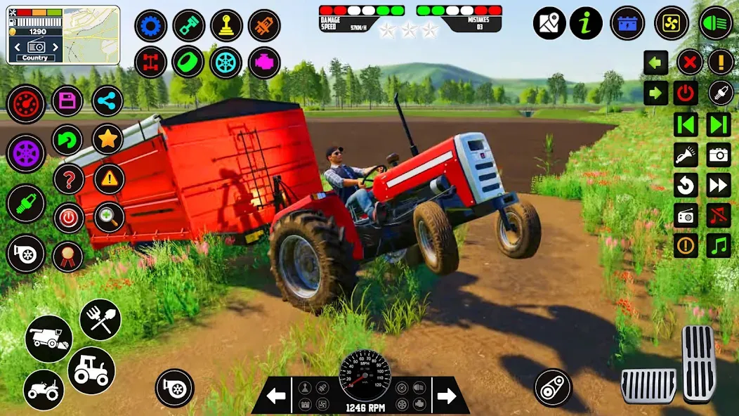 Indian Tractor Farming Games  [МОД Все открыто] Screenshot 5