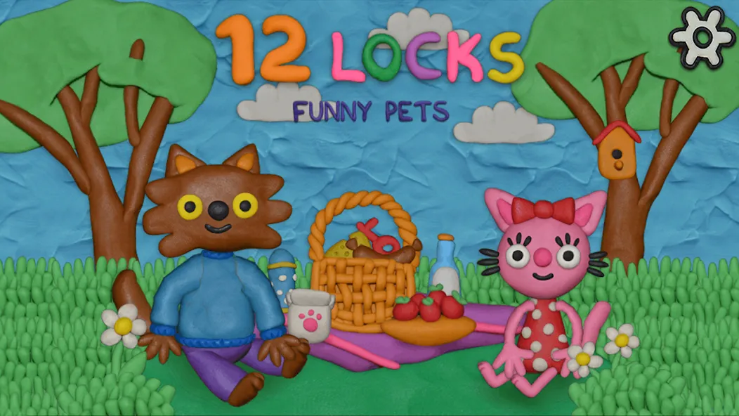 12 Locks Funny Pets (Замков)  [МОД Много монет] Screenshot 1