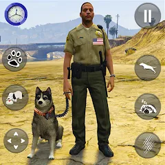 Взлом Toby Police Dog Sim: Dogs Game  [МОД Menu] - полная версия apk на Андроид