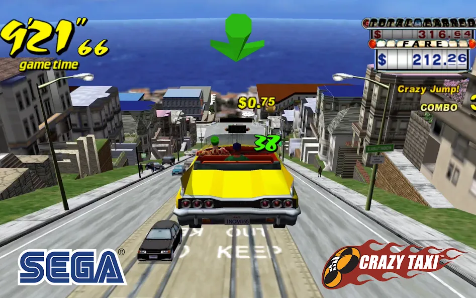 Crazy Taxi Classic (Крейзи Такси Классик)  [МОД Много монет] Screenshot 4