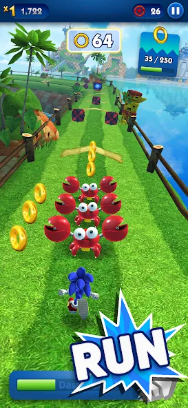 Sonic Dash - Endless Running (Соник Дэш)  [МОД Menu] Screenshot 1