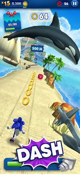 Sonic Dash - Endless Running (Соник Дэш)  [МОД Menu] Screenshot 2