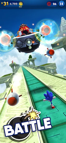 Sonic Dash - Endless Running (Соник Дэш)  [МОД Menu] Screenshot 3