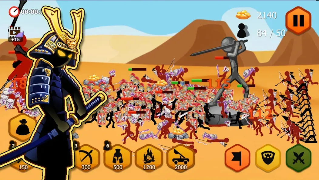 Stickman Battle 2: Empires War (Стикмен Битва 2)  [МОД Unlimited Money] Screenshot 4