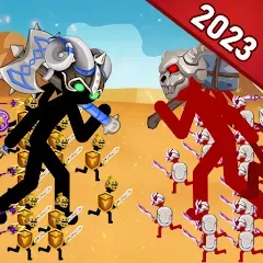 Скачать взлом Stickman Battle 2: Empires War (Стикмен Битва 2)  [МОД Unlimited Money] - стабильная версия apk на Андроид