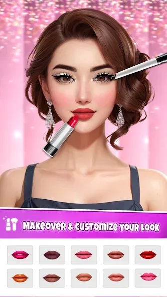 Fashion Artist: Makeup Game  [МОД Бесконечные монеты] Screenshot 1