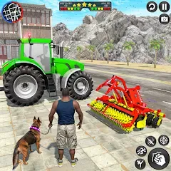 Скачать взломанную Indian Tractor Driving Game 3D (Фарминг Геймс)  [МОД Меню] - полная версия apk на Андроид