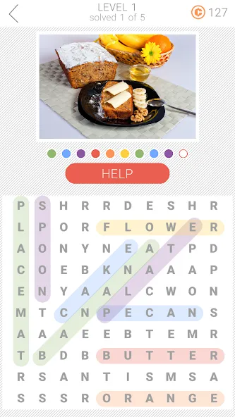 10x10 Word Search (десять на десять)  [МОД Unlimited Money] Screenshot 3