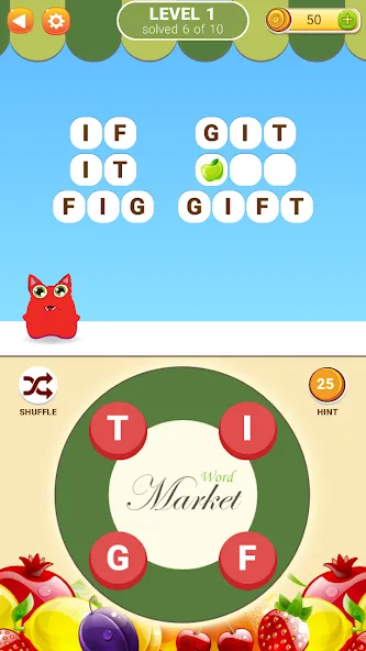 Word Market  [МОД Menu] Screenshot 1